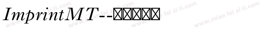 ImprintMT-字体转换