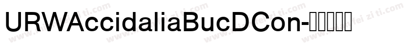 URWAccidaliaBucDCon字体转换