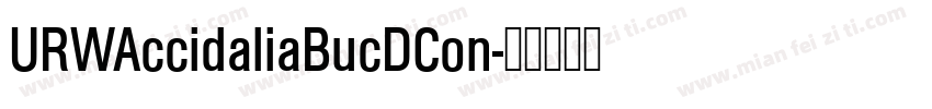 URWAccidaliaBucDCon字体转换
