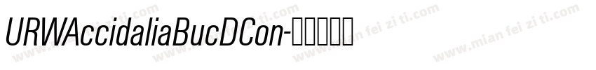 URWAccidaliaBucDCon字体转换