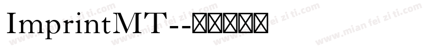 ImprintMT-字体转换