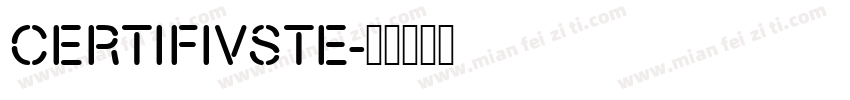 CERTIFIVSTE字体转换
