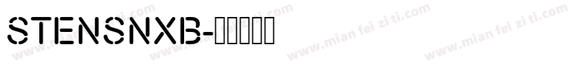 STENSNXB字体转换