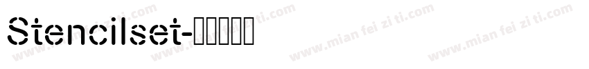 Stencilset字体转换