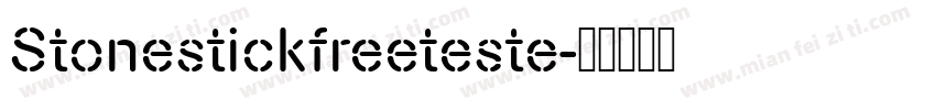 Stonestickfreeteste字体转换