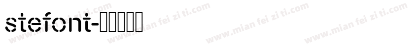stefont字体转换