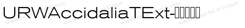 URWAccidaliaTExt字体转换