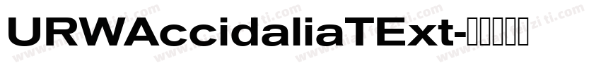 URWAccidaliaTExt字体转换