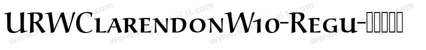 URWClarendonW10-Regu字体转换