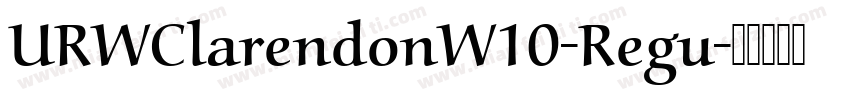 URWClarendonW10-Regu字体转换