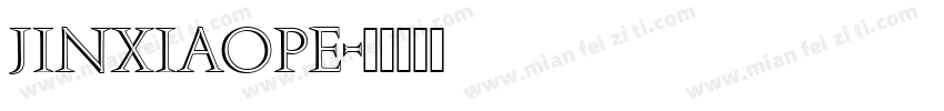 jinxiaope字体转换