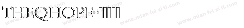 theqhope字体转换