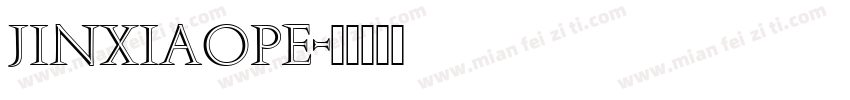 jinxiaope字体转换