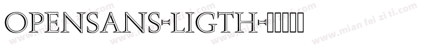 opensans-ligth字体转换