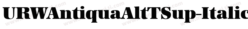 URWAntiquaAltTSup-Italic_46572字体转换