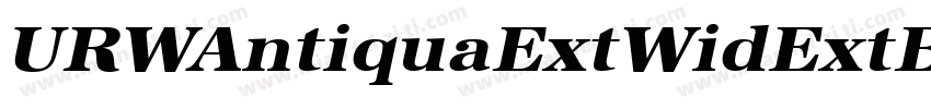 URWAntiquaExtWidExtBol字体转换