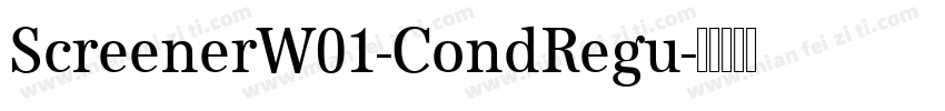 ScreenerW01-CondRegu字体转换