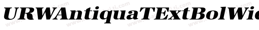 URWAntiquaTExtBolWid字体转换