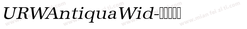 URWAntiquaWid字体转换