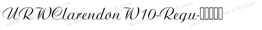 URWClarendonW10-Regu字体转换