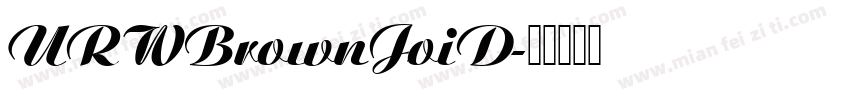 URWBrownJoiD字体转换