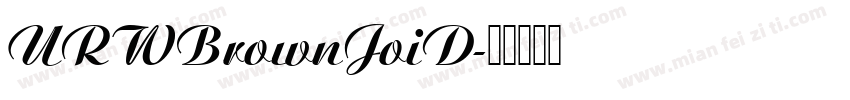 URWBrownJoiD字体转换