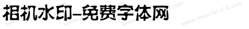 相机水印字体转换