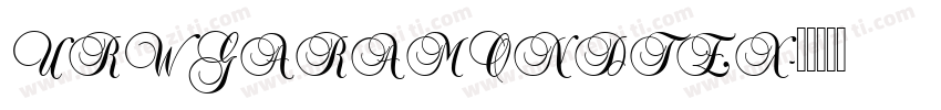 URWGARAMONDTEX字体转换