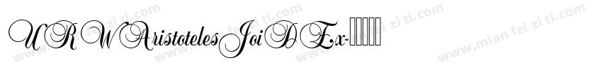 URWAristotelesJoiDEx字体转换