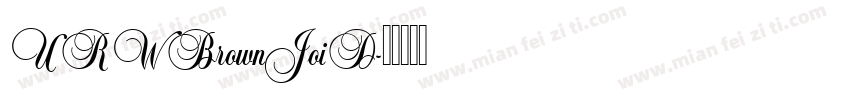 URWBrownJoiD字体转换