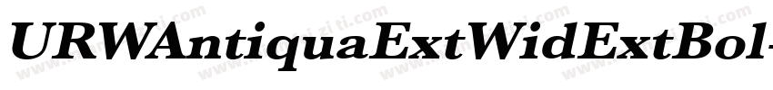 URWAntiquaExtWidExtBol字体转换