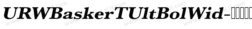 URWBaskerTUltBolWid字体转换