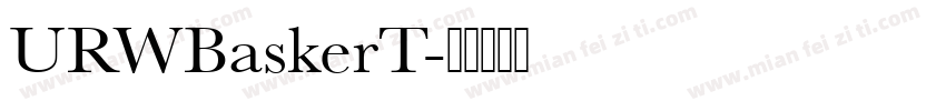 URWBaskerT字体转换