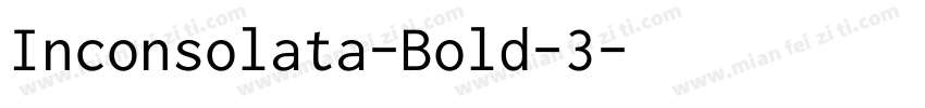 Inconsolata-Bold-3字体转换