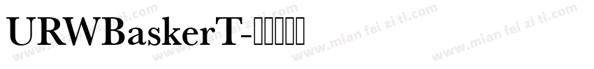 URWBaskerT字体转换