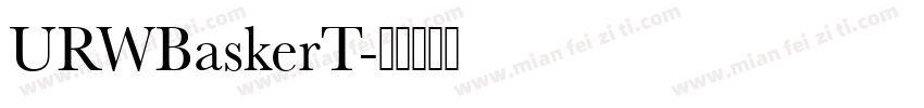 URWBaskerT字体转换