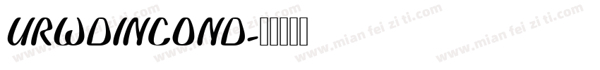 URWDINCOND字体转换