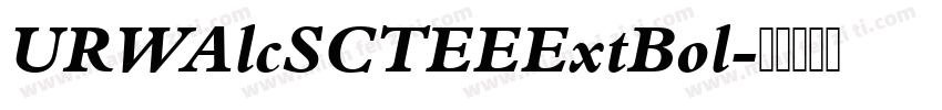 URWAlcSCTEEExtBol字体转换