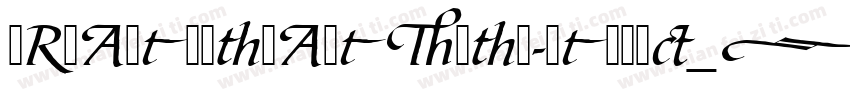 URWAntiquaAltTSup-Italic_46572字体转换