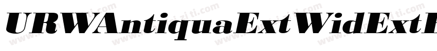 URWAntiquaExtWidExtBol字体转换