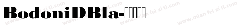 BodoniDBla字体转换