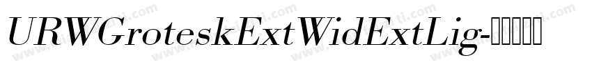URWGroteskExtWidExtLig字体转换