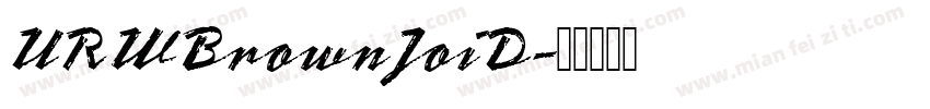 URWBrownJoiD字体转换
