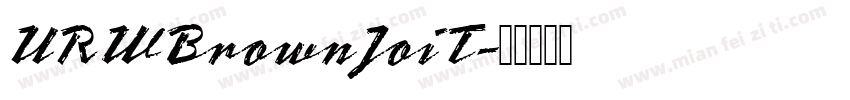 URWBrownJoiT字体转换