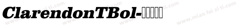ClarendonTBol字体转换