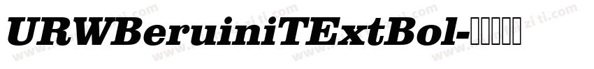URWBeruiniTExtBol字体转换