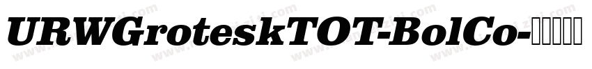 URWGroteskTOT-BolCo字体转换