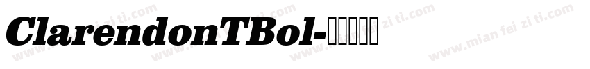 ClarendonTBol字体转换