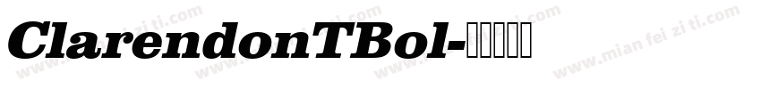 ClarendonTBol字体转换