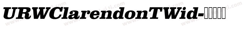 URWClarendonTWid字体转换